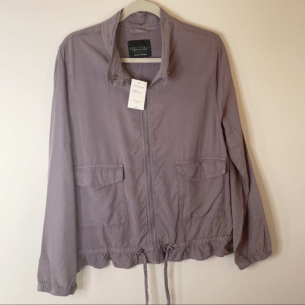 Sanctuary Grey Ridge Drawstring Jacket NWT